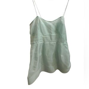 Oscar de la Renta Sheer Camisole Dress